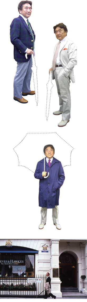 ロンドンの雨傘。